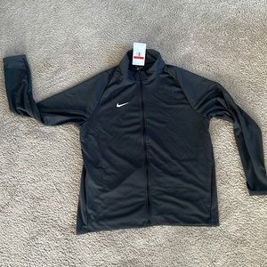 Men’s Large Full Zip Long Sleeve Dri-Fit Gray Shell